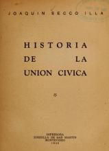 Portada de 'Historia de la Unión Cívica' de Joaquín Secco Illa