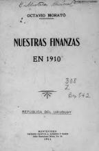 Portada de 'Nuestras finanzas en 1910' de Octavio Morató