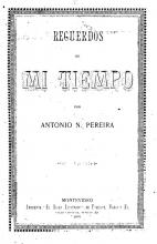 Portada de 'Recuerdos de mi tiempo' de Antonio N. Pereira