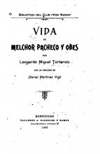 Portada de 'Vida de Melchor Pacheco y Obes' de Leogardo Miguel Torterolo