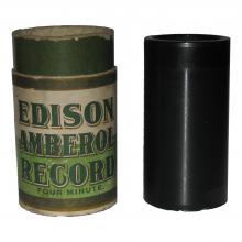 Fotografía de un cilindro Edison Amberol