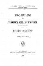 Portada de Obras completas de Francisco Acuña de Figueroa. Tomo 2