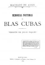 Portada de 'Memorias póstumas de Blas Cubas' de Machado de Assis traducido por Julio Piquet