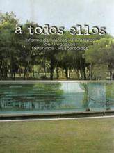 Cubierta del libro con una fotografía del memorial de detenidos desaparecidos.