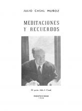 Portada de 'Meditaciones y recuerdos' de Julio Casal Muñoz